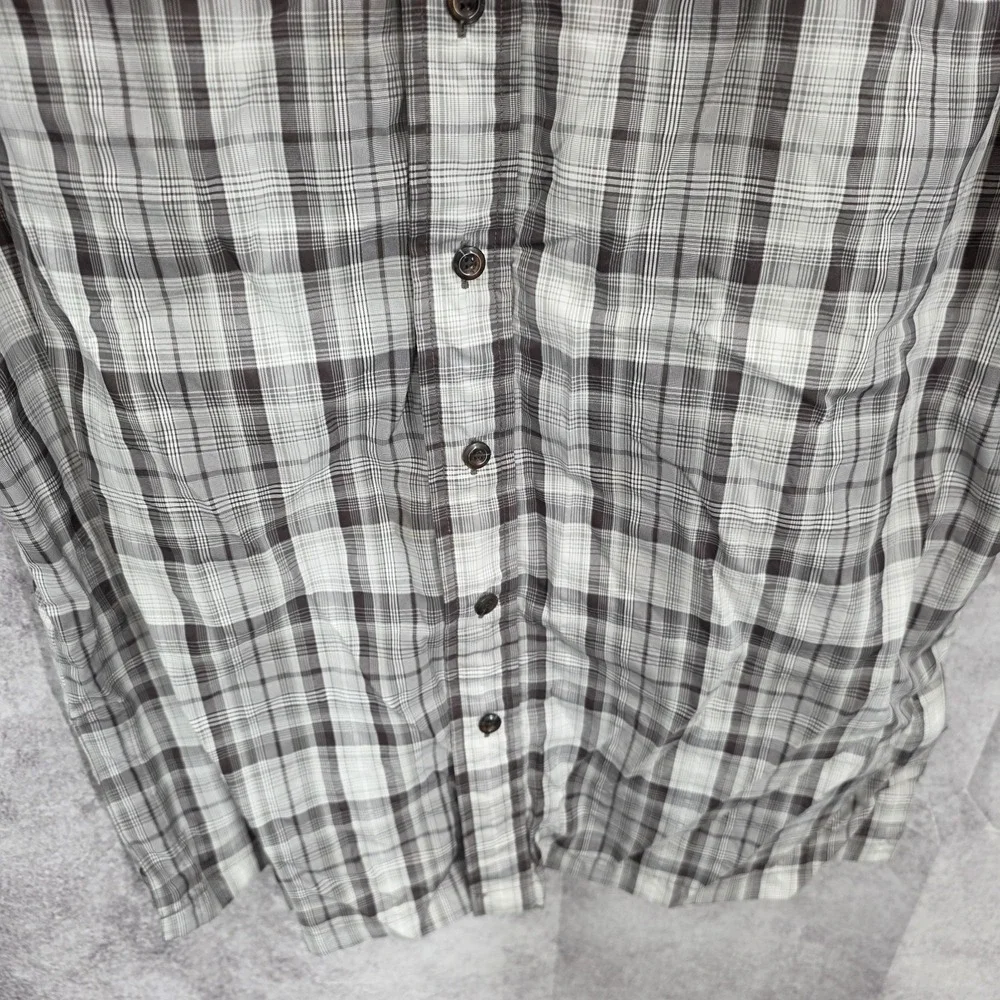 511 Tactical‎ Series Shirt Mens Medium Gray Plaid Conceal Carry Police